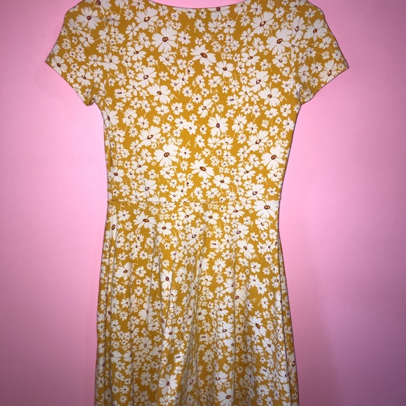 Yellow floral summer dress - Picture 4 of 4